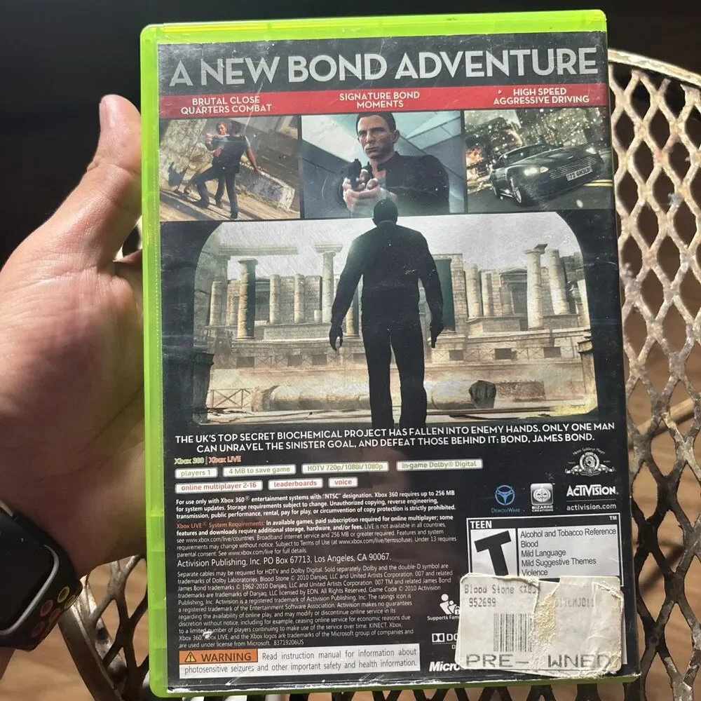 007: Blood Stone (Microsoft Xbox 360, 2010) No Manual Tested Fast Shipping!